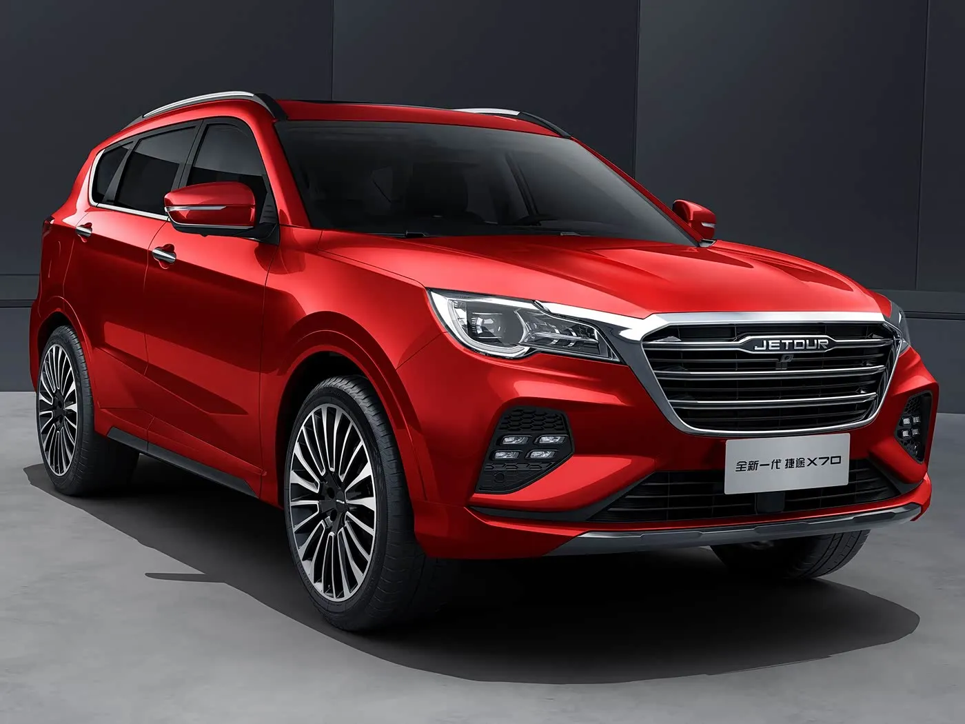 חדש לגמרי Chery Jetour X70 SUV הנעה אוטומטית Euro VI פליטת סגסוגת מתלה גג מצלמה אחורית מושבי עור