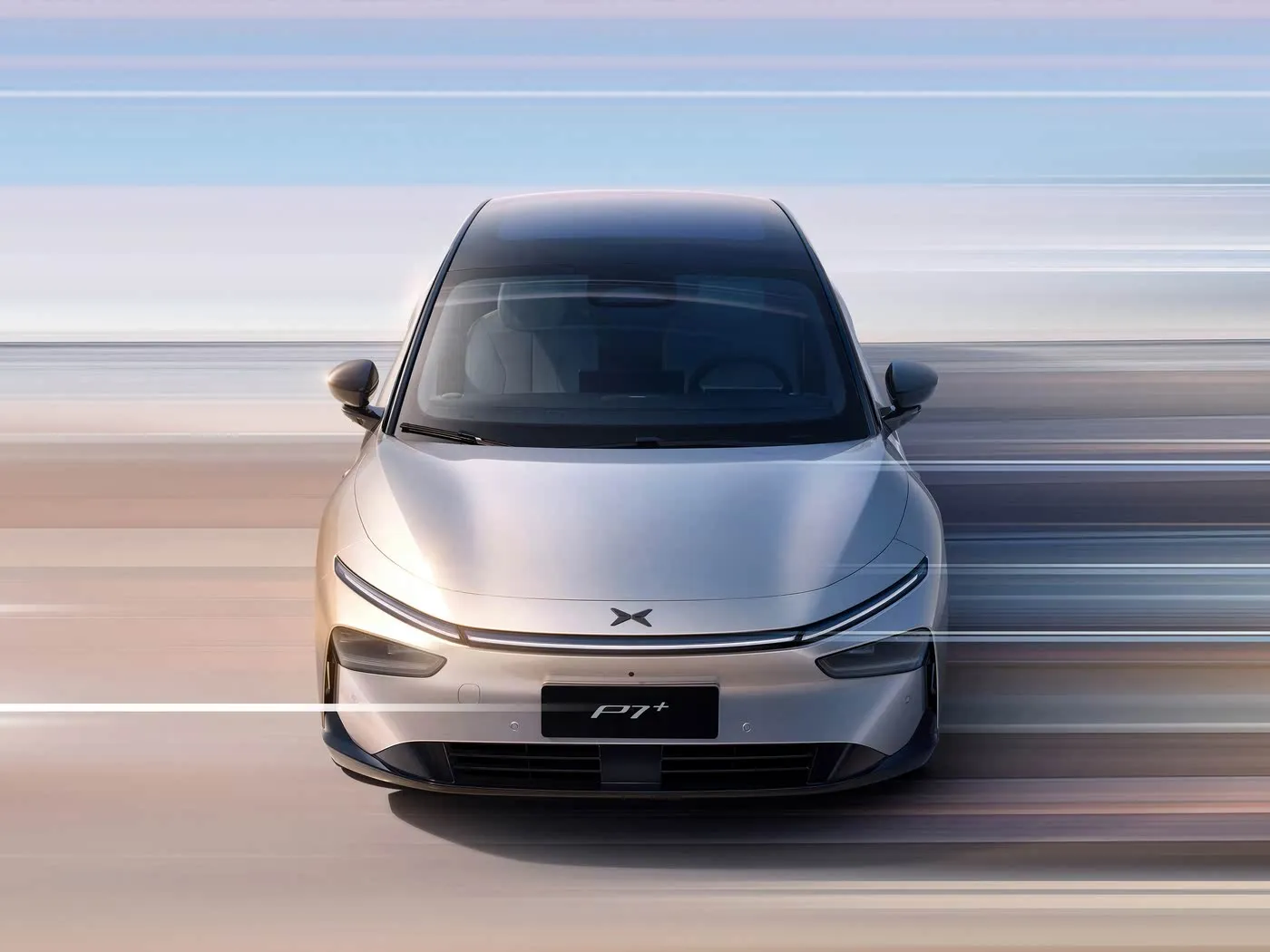 מהדורה מוגבלת EV XPENG P7+ 5 מושבים Pure Electric Hatchback עיצוב חדש הגה שמאלי 685 ק"מ מהירות מקסימלית רכב אנרגיה חדש