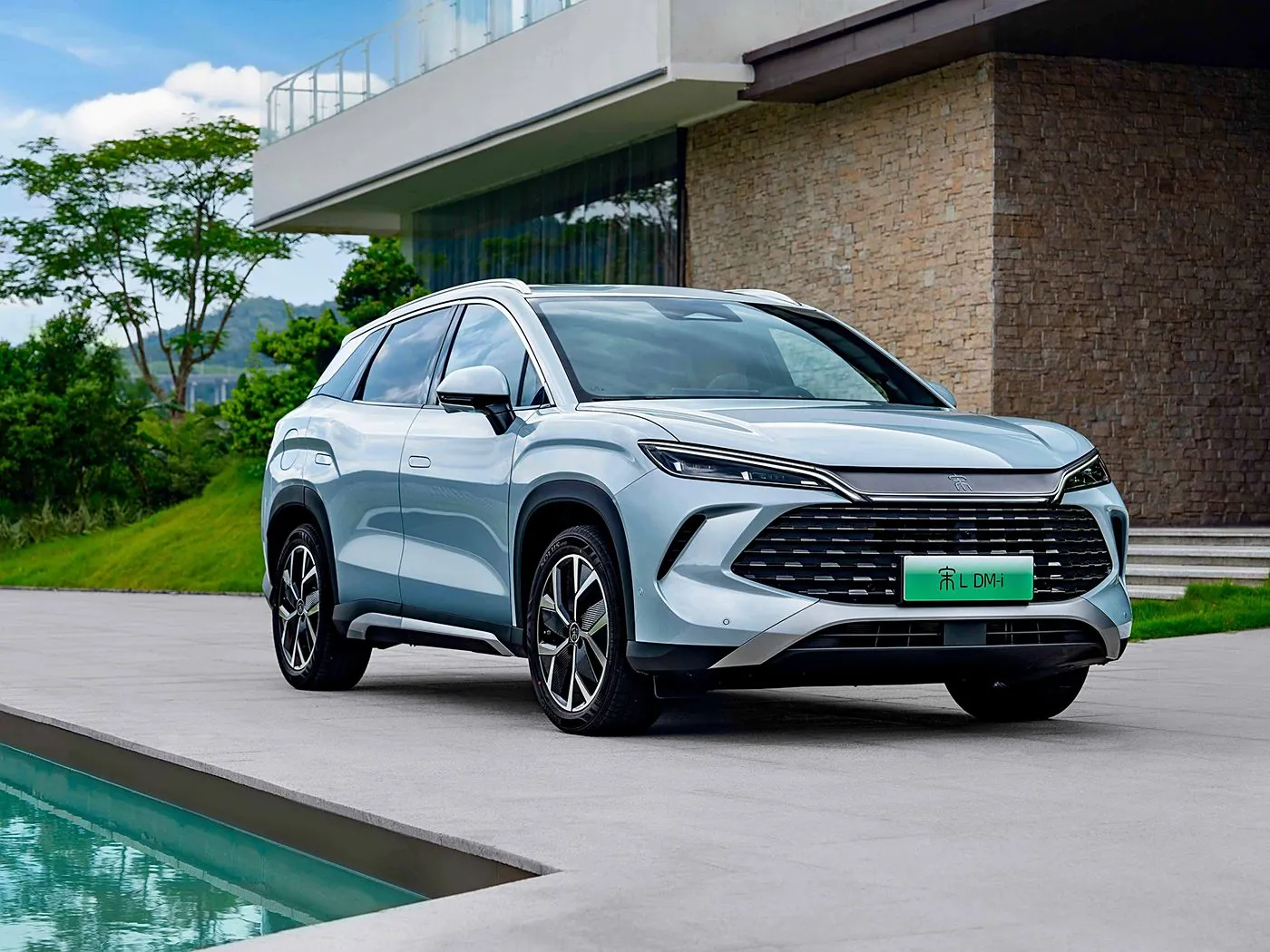 BYD Song L DM-i קומפקטי PHEV SUV ארוך טווח, רכב אנרגיה חדש במהירות גבוהה DiPilot 2.0 מושבים מחוממים מצלמה פנורמית 360°