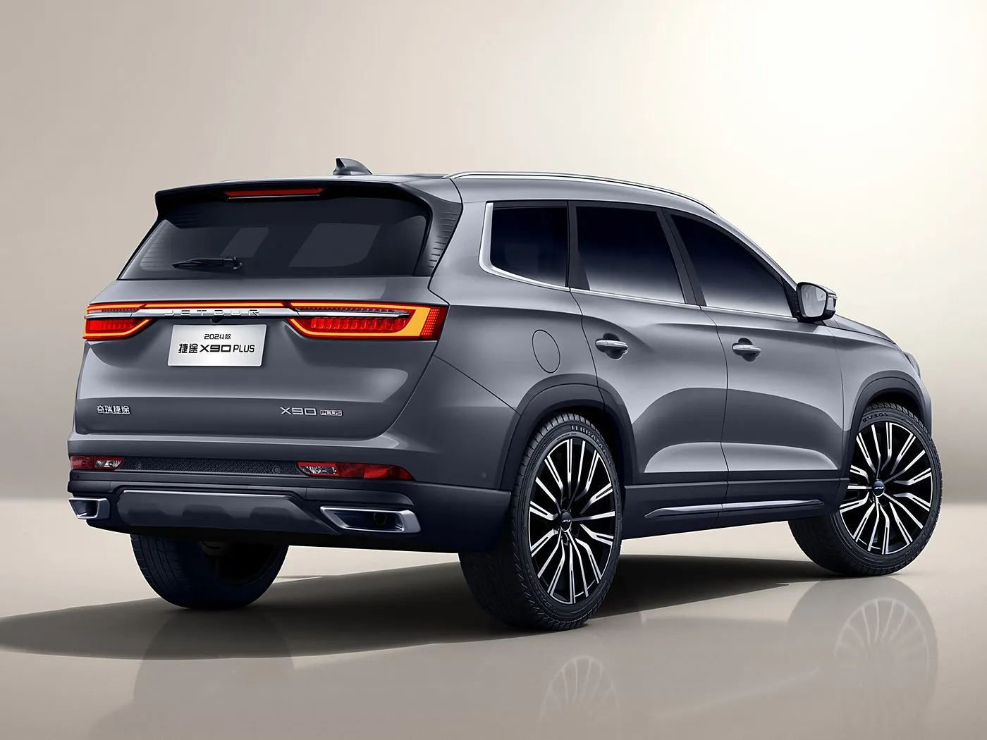 חדש לגמרי Chery Jetour X90 PLUS SUV הנעה אוטומטית Euro VI סגסוגת מדף גג מושבי עור